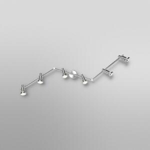 OSRAM Spot de tavan OSRAM, argintiu, metal 6 becuri GU10-LED 2.700 K, Metalic, Aluminiu