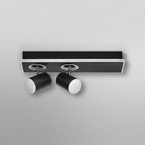OSRAM Spot LED MARS CLICK-SELECT, 2 spoturi, negru, Negru, Camera de zi / sufragerie, Metal, Modern