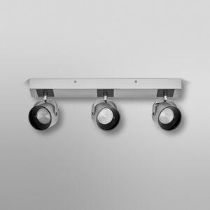 OSRAM Plafonieră LED Jupiter, 3 becuri, argintiu, metal, Metalic, Camera de zi / sufragerie, Metal, Modern