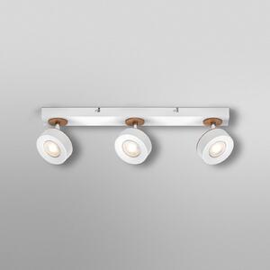 OSRAM Spot LED PLUTO, alb, 3 spoturi metalice 3.000 K, Alb, Camera de zi / sufragerie, Metal