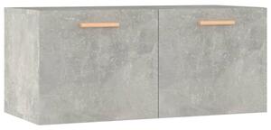 Dulap de perete, gri beton, 80x35x36,5 cm, lemn prelucrat