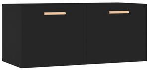 Dulap de perete, negru, 80x35x36,5 cm, lemn compozit