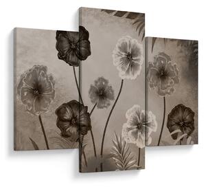 Tablou - Flori desenate (90x60 cm)