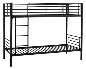 Pat supraetajat Houston 1449, Negru, Metal, 165x99x215cm, 37 kg