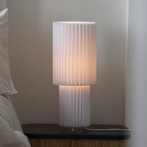 Markslöjd Lampă de masă Catis, alb, 45 cm înălțime, textil, E27, Alb, Camera de zi / sufragerie, Plastic, Modern