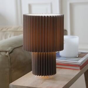 Markslöjd Lampă de masă Catis, gri, 32 cm înălțime, textil, E27, Gri, Camera de zi / sufragerie, Plastic, Modern