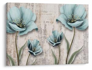Tablou - Flori texturate (70x50 cm)