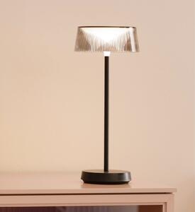FH Lighting Schöner Wohnen Lampa de masă cu LED-uri și baterie Torre, IP44, dimabilă, reglabil, Negru, Camera de zi / sufragerie, Metal, Modern