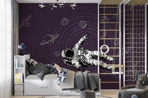 Fototapet Un astronaut plutind în spațiu, Fototapet spațiu cosmic, Fototapet populare, w00712v1 - Tapeko.ro