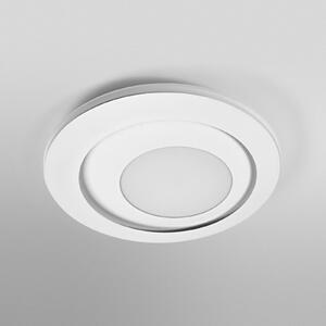 OSRAM LED plafonieră ORBIS SPIRAL ROUND Ø 40 cm albă sus/jos, Alb, Camera de zi / sufragerie, Metal, Modern