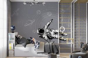 Fototapet Un astronaut plutind în spațiu, Fototapet spațiu cosmic, Fototapet populare, w00712v4 - Tapeko.ro