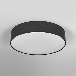 OSRAM Plafonieră ORBIS PARIS, negru, Ø 48 cm textil E27, reglabil, Negru, Camera de zi / sufragerie, Țesătură / Textil, Modern