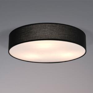 OSRAM Plafonieră ORBIS PARIS, negru, Ø 40 cm textil E27, reglabil, Negru, Camera de zi / sufragerie, Țesătură / Textil, Modern