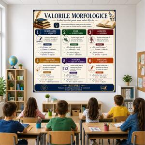 Plansa Educativa Valorile Morfologice
