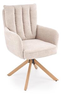 Scaun Houston 2206, Bej deschis, Stejar, 95x60x64cm, 12 kg, Lemn: Stejar