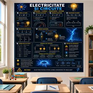 Plansa Educativa Electricitate si Circuite