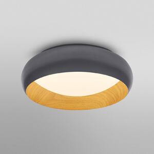 OSRAM LED plafonieră ORBIS LIVIA, Ø 30 cm, gri, metal dimabil, reglabil, Gri, Camera de zi / sufragerie, Metal, Modern