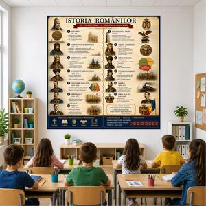 Plansa Educativa Istoria Romanilor