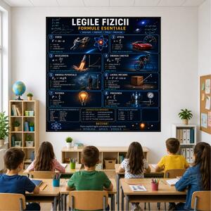 Plansa Educativa Legile Fizicii