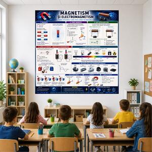 Plansa Educativa Magnetism si Electromagnetism