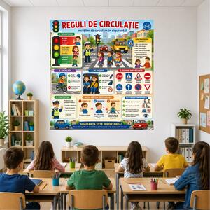 Plansa Educativa Reguli de Circulatie