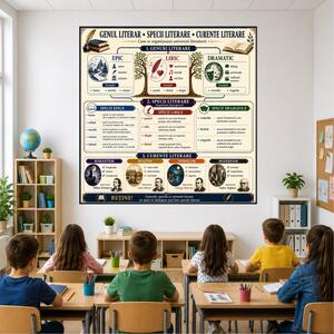 Plansa Educativa Specii si Curente Literare