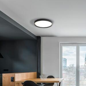 ACB ILUMINACIÓN Plafonieră LED Minsk, negru, Ø 60cm, Casambi, 42 W, CCT, reglabil, Negru, Camera de zi / sufragerie, Metal, Modern