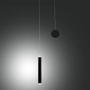 Fabas Luce Lampă suspendată LED Prado, negru, metal, dimabilă, reglabil, Negru, Camera de zi / sufragerie, Metal, Modern