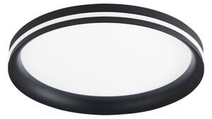 Fabas Luce Plafonieră LED Isy, negru, Ø 35 cm, metal, CCT, dimabilă, reglabil, Negru, Camera de zi / sufragerie, Metal, Modern