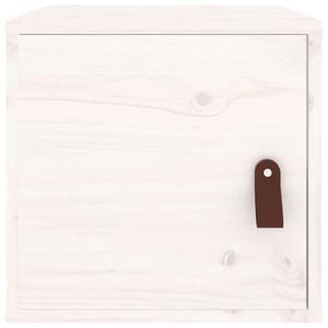 Dulap de perete, alb, 31,5x30x30 cm, lemn masiv de pin