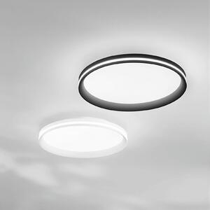 Fabas Luce Plafonieră LED Isy, negru, Ø 45 cm, metal, CCT, dimabilă, reglabil, Negru, Camera de zi / sufragerie, Metal, Modern