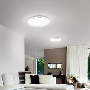 Fabas Luce Plafonieră LED Isy, alb, Ø 55 cm, metal, CCT, dimabilă, reglabil, Alb, Camera de zi / sufragerie, Metal, Modern