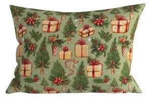 Fata de perna din microfibra CHRISTMAS PRESENTS 50x70 cm, verde