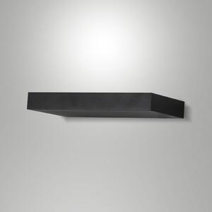 Fabas Luce Aplică de perete LED Guia, negru, metal, 24 cm lățime, Negru, Camera de zi / sufragerie, Metal, Modern, Priză de perete top