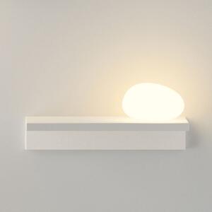 Vibia Aplică de perete LED Suite, piatră dreapta, alb, 14 cm, Alb, Camera de zi / sufragerie, Plastic, Design