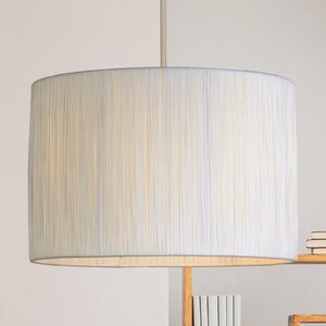 Searchlight Lampă suspendată Morianna, albă, țesătură din rafia, Ø 30 cm, E27, reglabil, Alb, Camera de zi / sufragerie, Lemn, Scandinavă