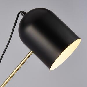 Searchlight Lampadar Zaliha, negru/auriu, metal, 120 cm, E27, Negru, Camera de zi / sufragerie, Metal, Modern