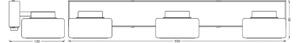 OSRAM LED aplică de perete ORBIS FLAME, negru, 3 becuri, CCT IP44, Negru, Baie, Metal, Modern
