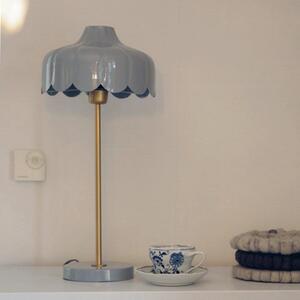 PR Home Lampă de masă Wells, albastru/auriu Înălțime 50 cm, Albastru, Camera de zi / sufragerie, Metal