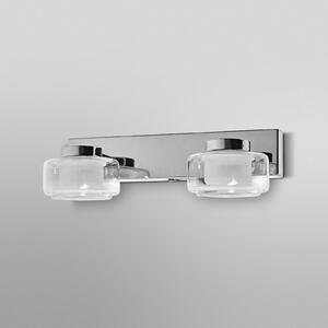 OSRAM LED aplică de perete ORBIS FLAME, crom, 2 becuri, CCT, IP44, Metalic, Baie, Metal, Modern
