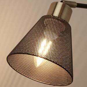 Searchlight Aplică de perete Sepanta, negru/alamă, metal, înălțime 21cm, E14, reglabil, Negru, Camera de zi / sufragerie, Metal, Modern