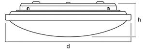 OSRAM Plafonieră LED ORBIS, Ø 31 cm, CCT, alb, Alb, Camera de zi / sufragerie, Aluminiu, Modern