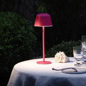 OSRAM Lampa de masă cu baterie LED ENDURA STYLE magenta 30 cm IP44 CCT, reglabil, Roz / Rosé, Aluminiu, Modern