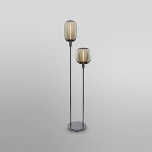 OSRAM Lampadar de podea DECOR STICK, gri închis, înălțime 146 cm 2 x E27, Gri, Camera de zi / sufragerie, Metal, Modern