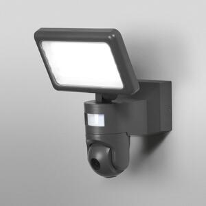 OSRAM SMART+ Cameră LED exterioară WiFi FLOOD, grafit, senzor IP44, reglabil, Gri, Aluminiu, Modern, Spot de perete