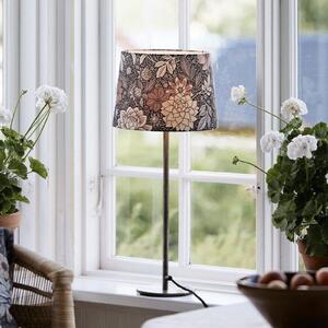 PR Home Lampă de masă BASE DAHLIA, maro, înălțime 58 cm, material textil, Maro / Rugină, Camera de zi / sufragerie, Metal