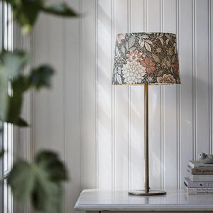 PR Home Lampă de masă BASE DAHLIA, verde, înălțime 58 cm, material textil, Verde, Camera de zi / sufragerie, Metal