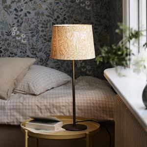 PR Home Lampă de masă BASE ELDERTREE, galben, înălțime 58 cm, țesătură, Galben, Camera de zi / sufragerie, Metal