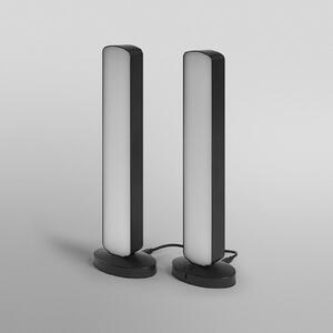 OSRAM SMART+ Lampa de masă WiFi MOOD LIGHT, negru RGB CCT 2 bucăți, reglabil, Negru, Camera de zi / sufragerie, Plastic, Modern
