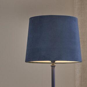 PR Home Lampă de masă Tove, albastru, înălțime 56 cm, metal/țesătură, Albastru, Camera de zi / sufragerie, Metal